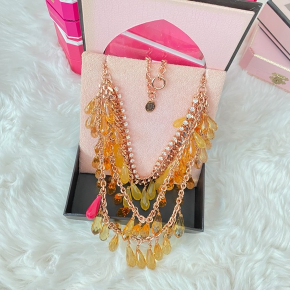 Juicy Couture Elegant Multi Layered Crystal Rhinestone Statement Necklace NIB - Picture 5 of 9
